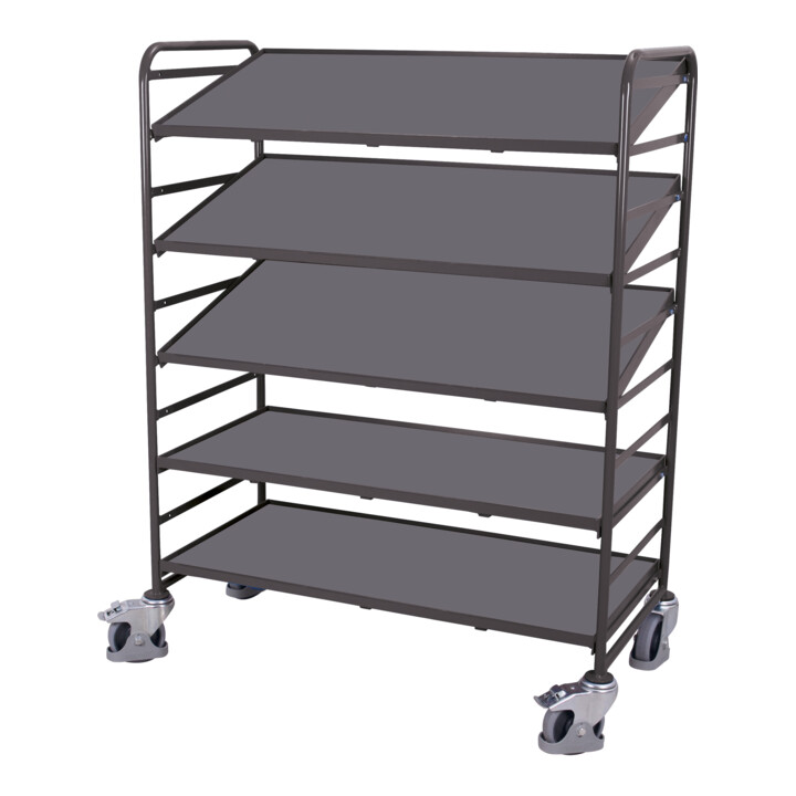 VARIOfit Eurokastenwagen 5 Holzböden RAL 7016