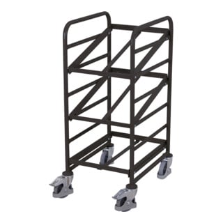 VarioFit Eurokastenwagen RAL 7016 Stahlrohr 3 Etagen neigbar