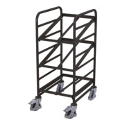 VarioFit Eurokastenwagen RAL 7016 Stahlrohr 3 Etagen neigbar
