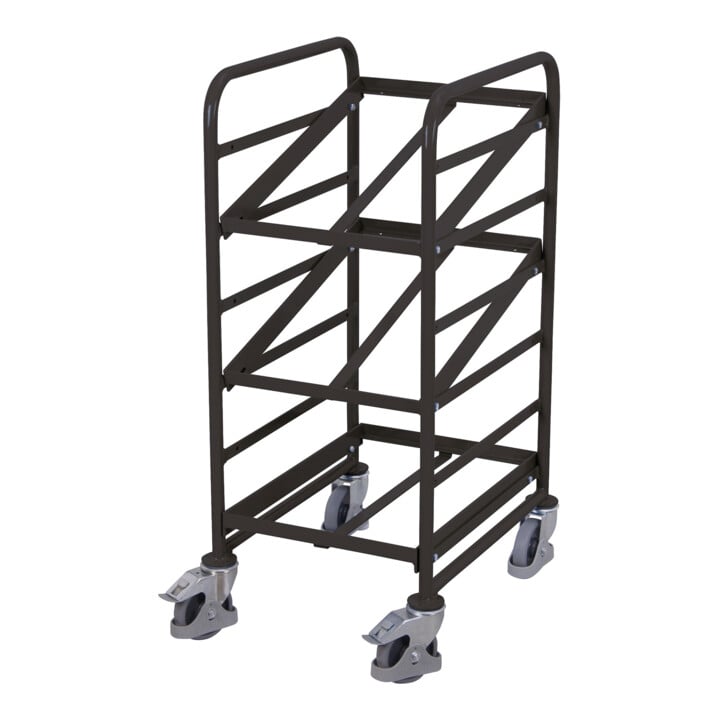 VARIOfit Eurokastenwagen RAL 7016 Stahlrohr 3 Etagen neigbar