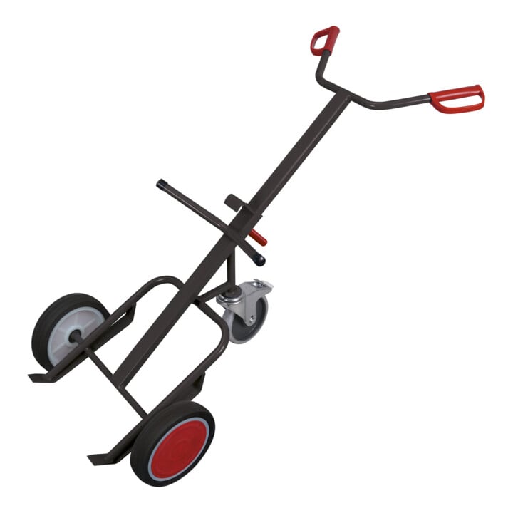VARIOfit Fasskarre 1 Stützbremsrolle RAL 7016