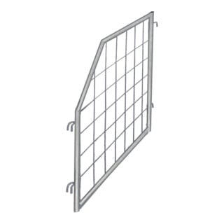 VARIOfit Grille de séparation pour palette galvanisée inclinée Profondeur 950 mm Hauteur utile 1 200/600 mm