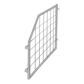VARIOfit Grille de séparation pour palette galvanisée inclinée Profondeur 950 mm Hauteur utile 1 600/800 mm