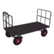 VARIOfit Handpritschenwagen mit 2 Rohrgitterwänden RAL 7016