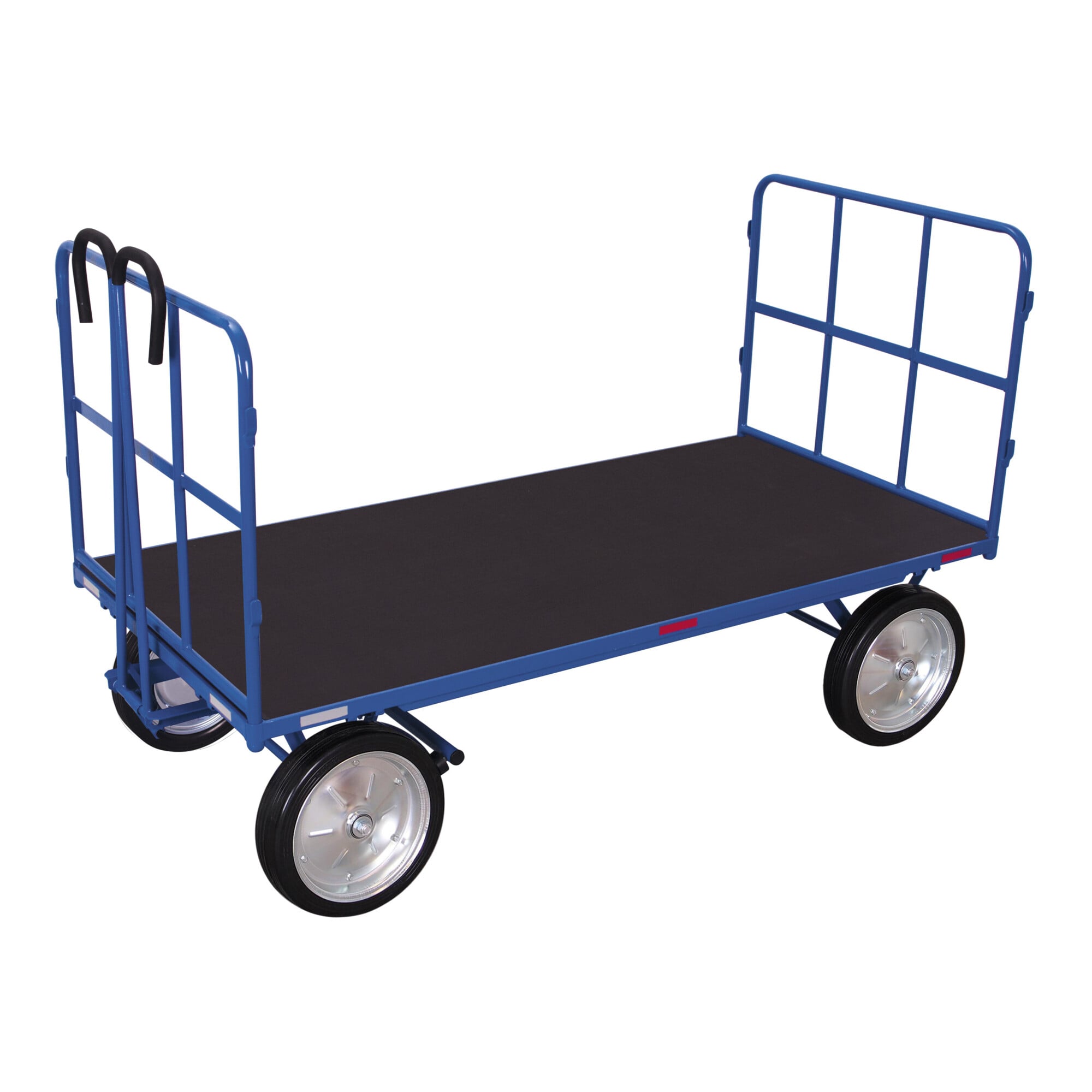 VARIOfit Handpritschenwagen mit 2 Rohrgitterwänden Vollgummibereifung 1.540 x 800 mm Traglast 1.000 kg ; Cordes