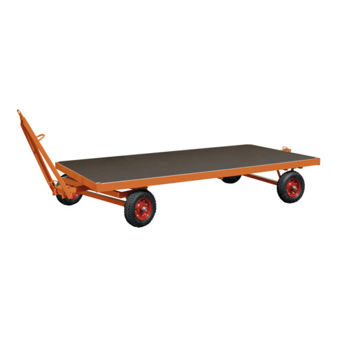 VARIOfit Industrieanhänger mit 1-Achs-Drehschemellenkung 2.000 x 1.000 mm Vollgummibereifung Traglast 3.000 kg