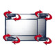 VARIOfit Jeu de 2 roues pivotantes pneumatiques