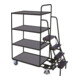 VarioFit Kommissionierwagen 4 Ladeflächen hoch RAL 7016