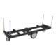 VARIOfit Langmaterialwagen mit 4 Rungen RAL 7016