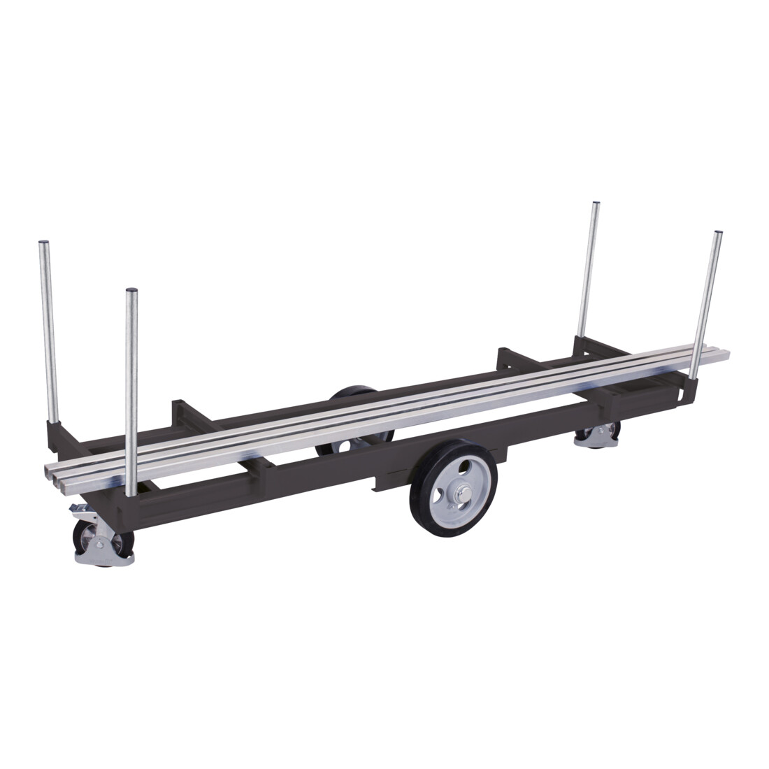 VarioFit Langmaterialwagen mit 4 Rungen RAL 7016