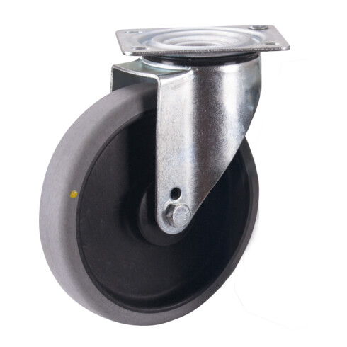 VARIOfit Lenkrolle 200 x 40 mm grau elektrisch leitfähig