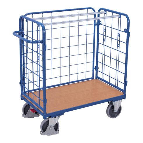 VARIOfit Paket-Dreiwandwagen niedrig 1.200 x 800 mm