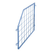 VARIOfit Palettenaufsatz Trenngitter schräg Tiefe 750 mm Nutzhöhe 800/400 mm