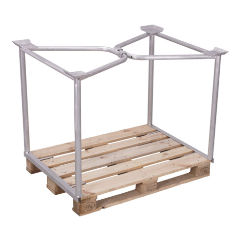 VARIOfit Palettenaufsatz Typ 65 verzinkt 1.200 x 800 mm Nutzhöhe 1.200 mm