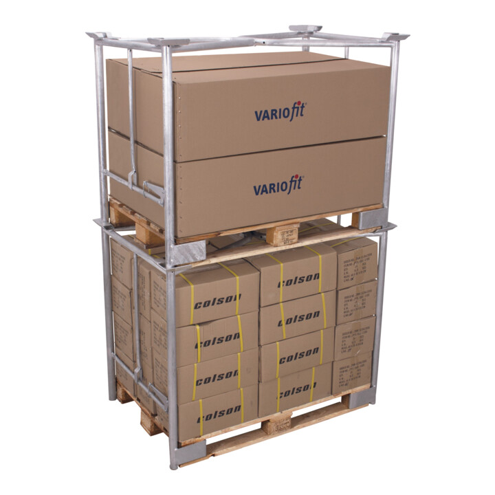 VARIOfit Palettenaufsatz Typ 65K verzinkt 1.200 x 800 mm Nutzhöhe 800 mm