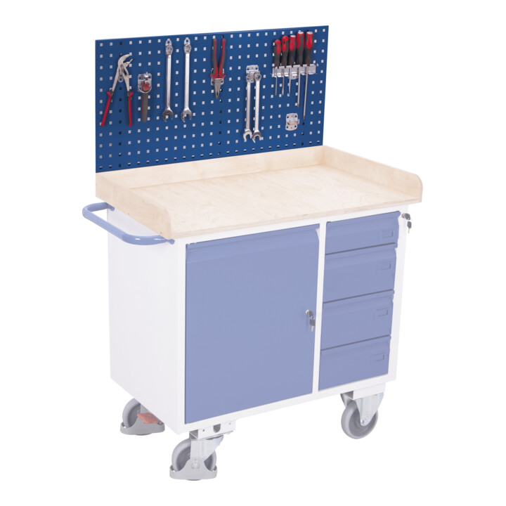 VARIOfit Panneau à outils pour servante d’atelier avec rebord