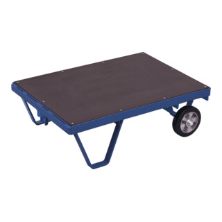 VARIOfit Plateau roulant haute charge, capacité 1000 kg, pneus en caoutchouc plein élastique