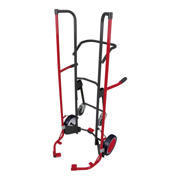 VARIOfit Reifenkarre mit 2 Stützrädern RAL 7016
