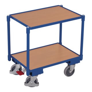 VARIOfit Roller Euro-System avec 2 plateaux de chargement (bord 10 mm) frein central EasySTOP