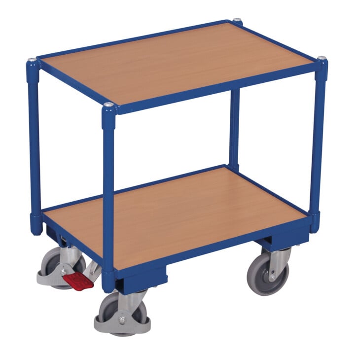 VARIOfit Roller Euro-System avec 2 plateaux de chargement (bord 10 mm) frein central EasySTOP