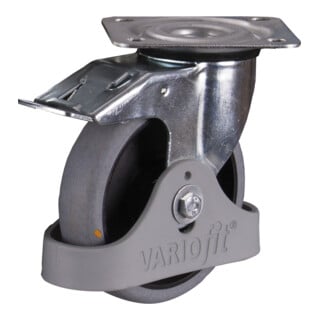 VARIOfit Rouleau de frein, 160 × 40 mm, gris, électriquement conducteur 160036