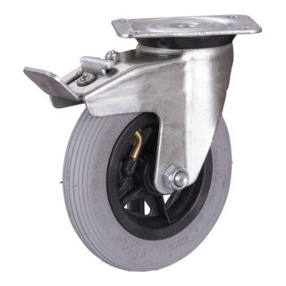 VARIOfit Roulette de frein avec pneu gonflable 230 × 65 mm noir