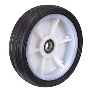 VARIOfit Roue en caoutchouc pleine noire