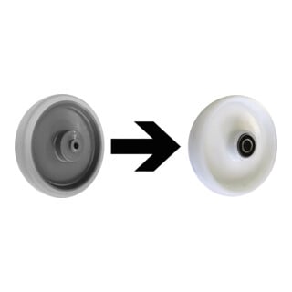 VARIOfit Roues en polyamide Ø 200 mm blanches, supplément par jeu