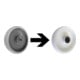 VARIOfit Roues en polyamide Ø 200 mm blanches, supplément par jeu