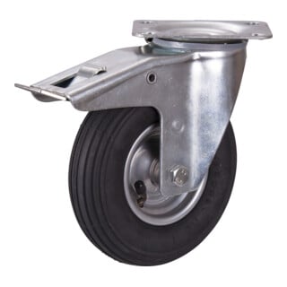 VARIOfit Roulette de frein avec pneu gonflable 230 × 65 mm noir