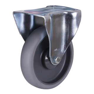 VARIOfit Roulette à bandage en caoutchouc 200 x 40 mm gris électriquement conducteur