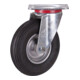 VARIOfit Roulette pivotante avec pneu gonflable 200 × 50 mm noir