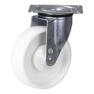 VARIOfit Roulette pivotante en polyamide blanc