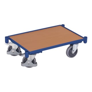 VARIOfit Roulettes Euro-System avec frein central EasySTOP, socle et manchons d’angle