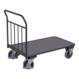 VARIOfit Schiebebügelwagen mit senkrechten Rohren RAL 7016