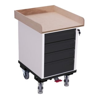 VARIOfit Schubladenschrank mit 1 Ladefläche RAL 7016