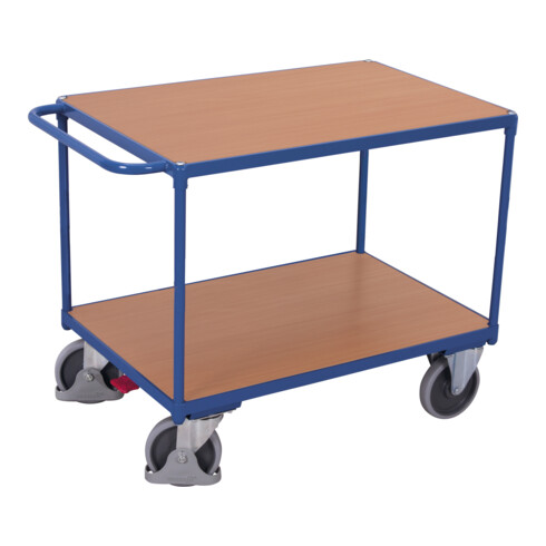 VARIOfit Schwerer Tischwagen mit 2 Ladeflächen 1.200 x 800 mm