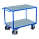 VARIOfit Schwerer Tischwagen mit 2 Zinkblechladeflächen 1.000 x 700 mm