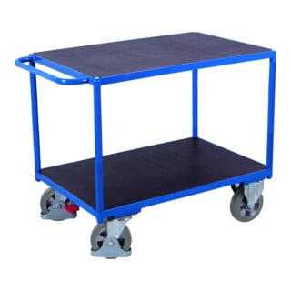 VARIOfit Schwerlast Tischwagen mit 2 Ladeflächen, Traglast 1000 kg, Höhe 925 mm