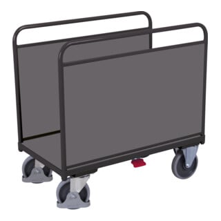 VarioFit Seitenbügelwagen Holzwände RAL 7016 anthrazitgrau