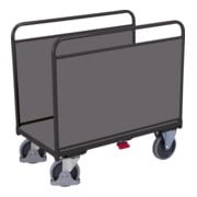 VarioFit Seitenbügelwagen Holzwände RAL 7016 anthrazitgrau
