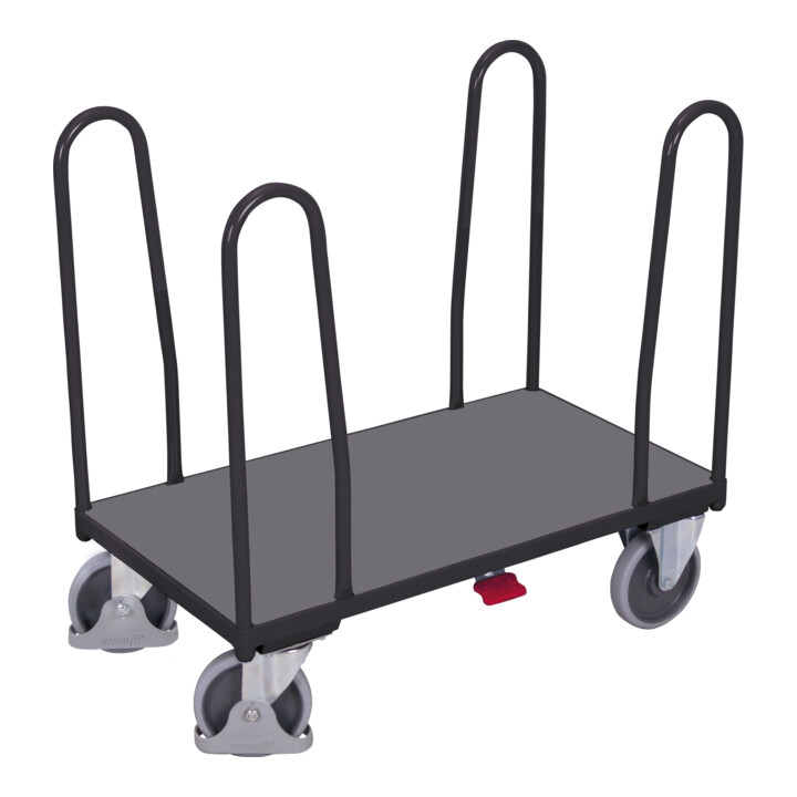 VARIOfit Seitenbügelwagen mit 4 Bügeln RAL 7016 anthrazitgrau