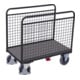 VARIOfit Seitenbügelwagen mit Drahtwänden RAL 7016