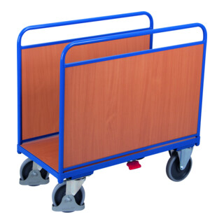 VARIOfit Seitenbügelwagen mit Holzwänden, Thermoplastisches Gummi