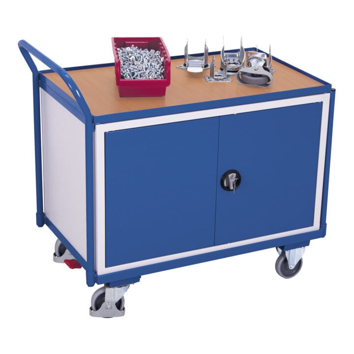VARIOfit Servante d’atelier avec 1 plateau et 1 armoire