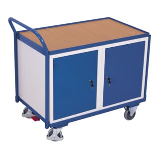 VARIOfit Servante d’atelier avec 1 plateau et 2 armoires