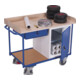 VARIOfit Servante d’atelier avec 2 plateaux, plateau, 1 armoire et 1 tiroir
