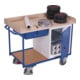 VARIOfit Servante d’atelier avec 2 plateaux, plateau, 1 armoire et 1 tiroir