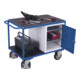 VARIOfit Servante d’atelier lourde avec 2 plateaux 1 060 × 700 mm
