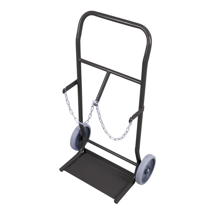 VARIOfit Stahlflaschenkarre für 2 Flaschen 10 l RAL 7016